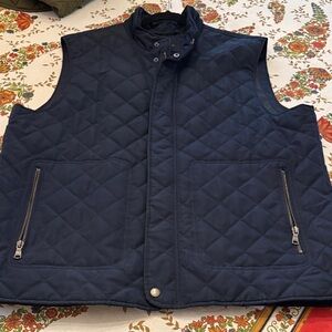 Banana Republic Dark Blue Quilted Vest